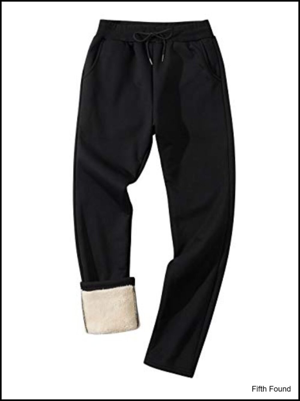 Men's Fleece Lined Sweatpants Sherpa Jogger Pants Warm Athletic Running